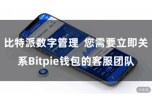 比特派数字管理  您需要立即关系Bitpie钱包的客服团队