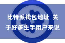 比特派钱包地址  关于好多生手用户来说
