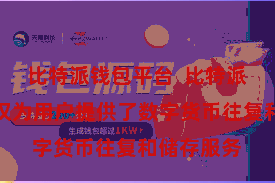 比特派钱包平台  比特派国外版不仅为用户提供了数字货币往复和储存服务
