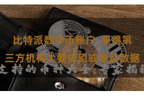 比特派数字币账户  莫得第三方机构大要探望或改动数据