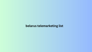 belarus telemarketing list