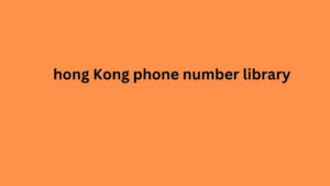 hong Kong phone number library