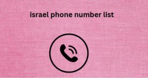 israel phone number list